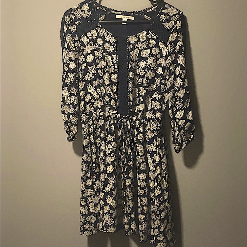 Blue floral dress